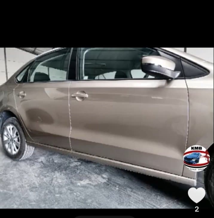 VW Polo with a smooth, glossy respray